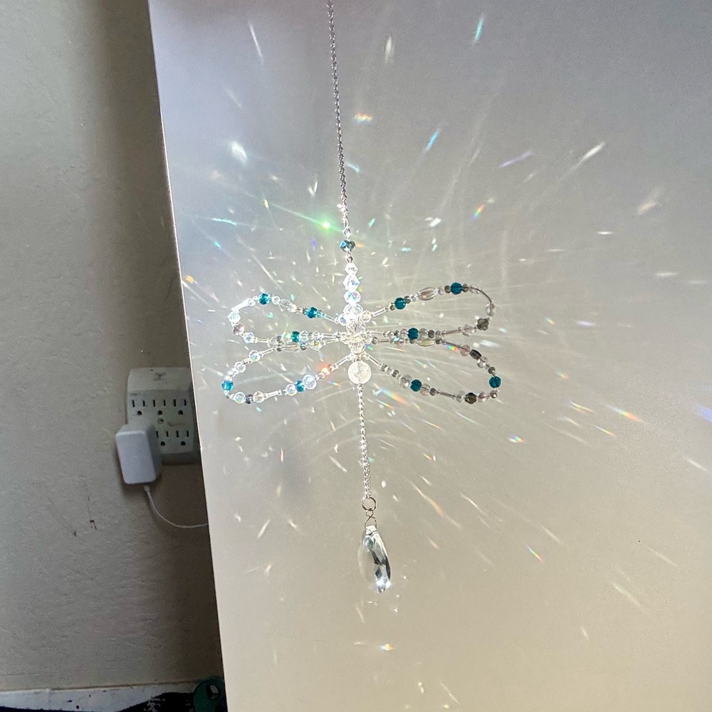 Handmade Dragonfly Suncatcher.